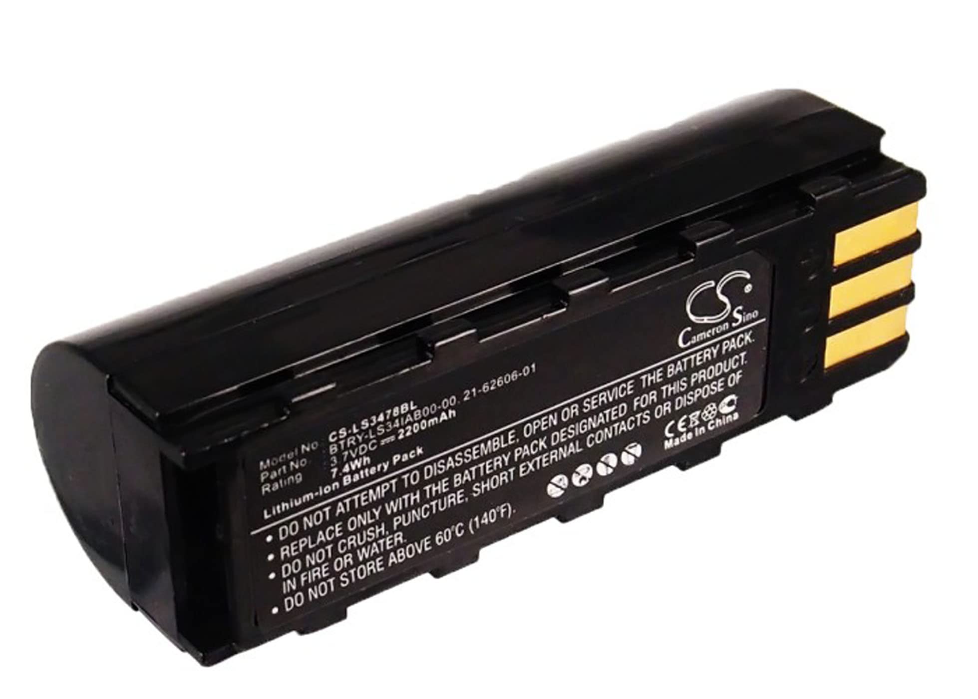 Cameron Sino Battery for Symbol DS3478, DS3578, DSS3478, LS3478, LS3478ER, LS3578, MT2000, NGIS, XS3478 21-62606-01, BTRY-LS34IAB00-00 2200mAh / 8.14Wh