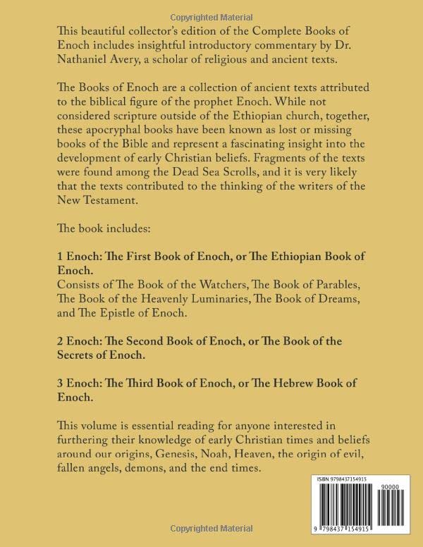 The Complete Books of Enoch (Annotated): Large Print Collectors Edition