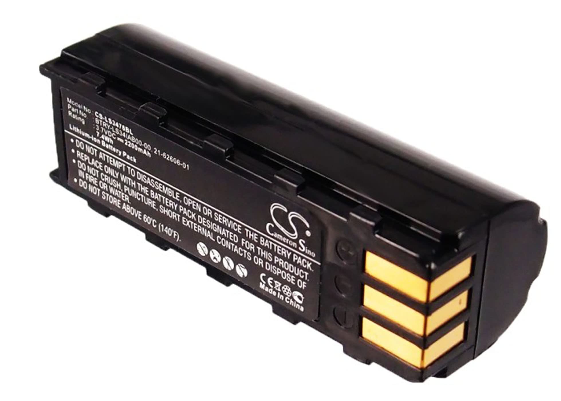 Cameron Sino Battery for Symbol DS3478, DS3578, DSS3478, LS3478, LS3478ER, LS3578, MT2000, NGIS, XS3478 21-62606-01, BTRY-LS34IAB00-00 2200mAh / 8.14Wh