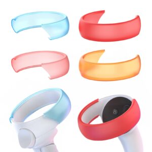 Controller Cover Compatible for Oculus/Meta Quest 2, Anti-Bumping Silicone Soft Ring Cover with Quest 2 Controller Protection. (2 pairs, Four colors)