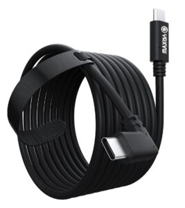 yrxvw link cable 10ft for oculus quest 3/2/pro accessories, high speed data transfer type c replacement charging cable, usb c to usb c 3.0 fast charger cord for meta oculus 3/2 accessories(10ft)