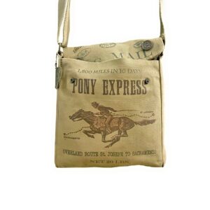 American Glory Canvas Unisex Vintage look US Mail Pony Express Crossbody Handbag