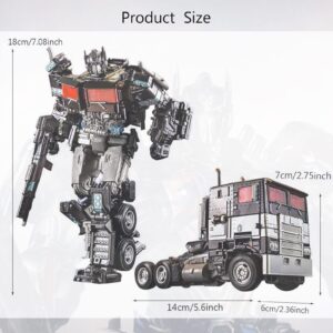 QCKJ Car Deformation Robots Toys,Alloy Action Figures for Boy 5-12,Transformed into Toy Cars