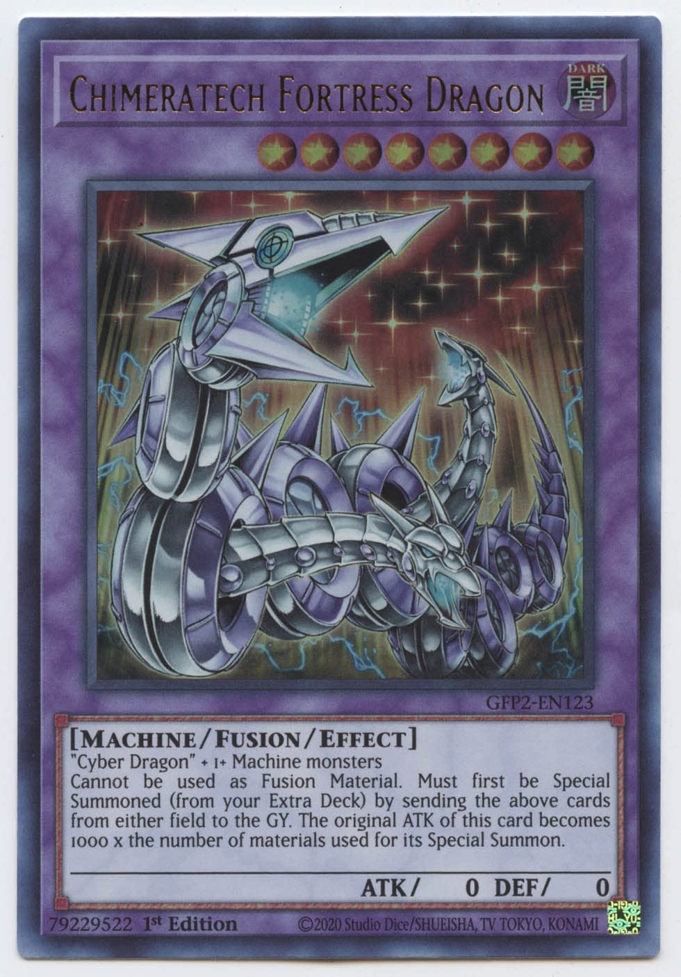 Chimeratech Fortress Dragon - GFP2-EN123 - Ultra Rare - 1st Edition