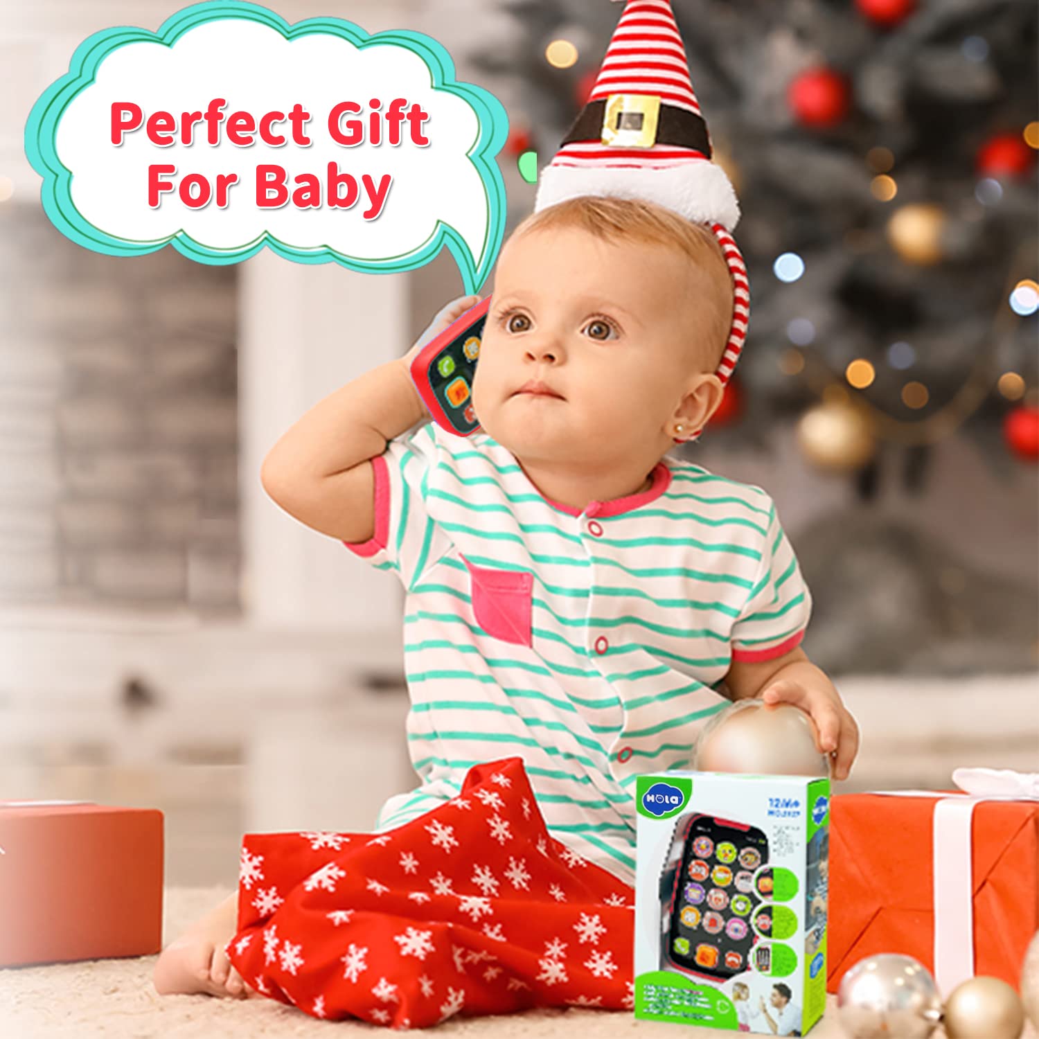 1 Year Old Girl Gifts Baby Toys 12-18 Months Interactive Learning Cell Phones Toy with Music Infant and Toddler, Toys for 1 Year Old Boy Gifts