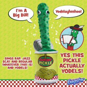 Gagster Dancing Pickle - Sings, Repeats What You Say & Tells Jokes, Singing & Talking PickleToy, Electronic Yodeling Pickle for Anyone Who Loves Pickles and Funny Gag Gifts