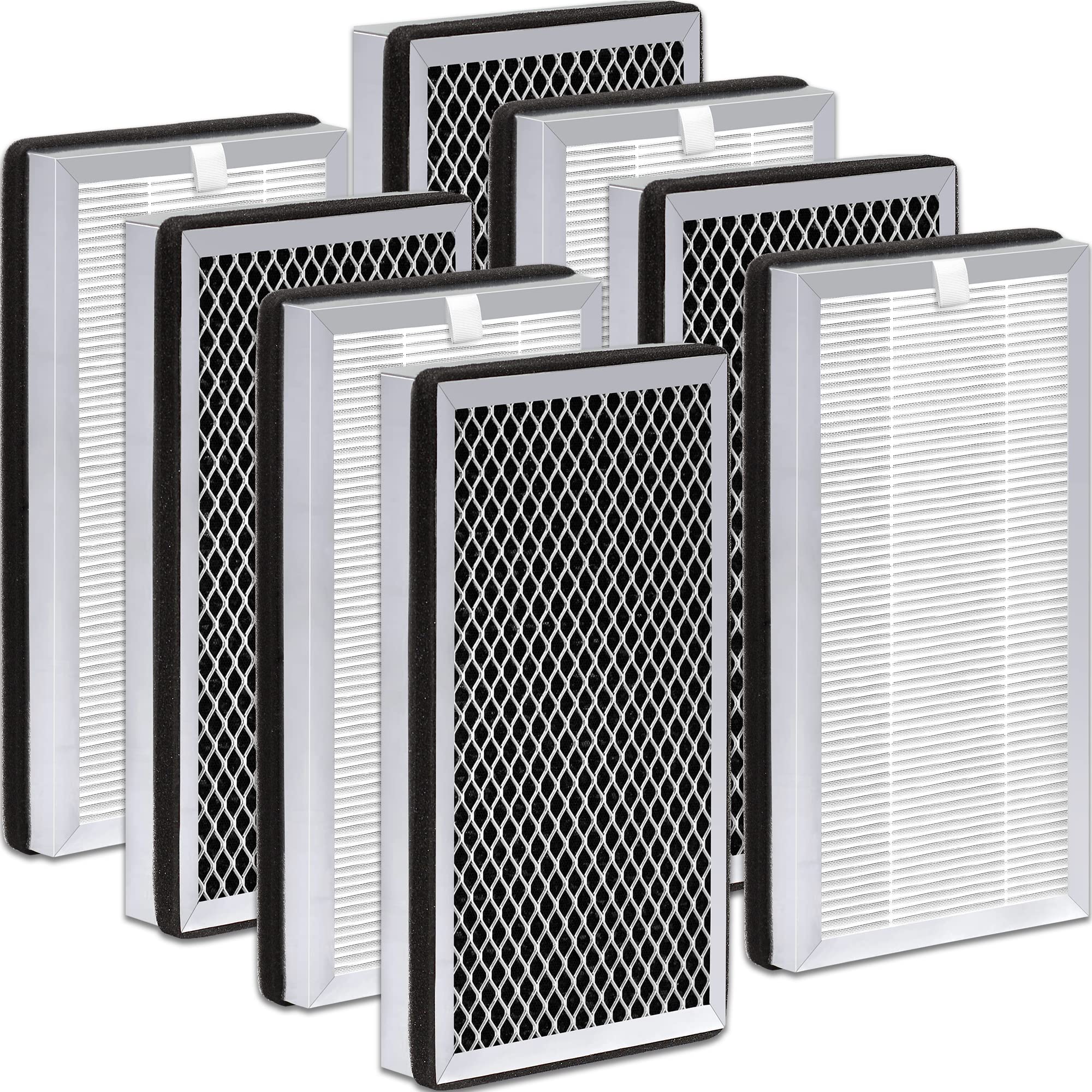 Zouhwaso MA Series 15 Replacement Filter compatible with MA Series 15 Air Cleaner pur-ifier Filter Replacement, 3-in-1 Composite Filter with H13 True HEPA, acti-vated car-bon and Pre-filter, Pack of 8