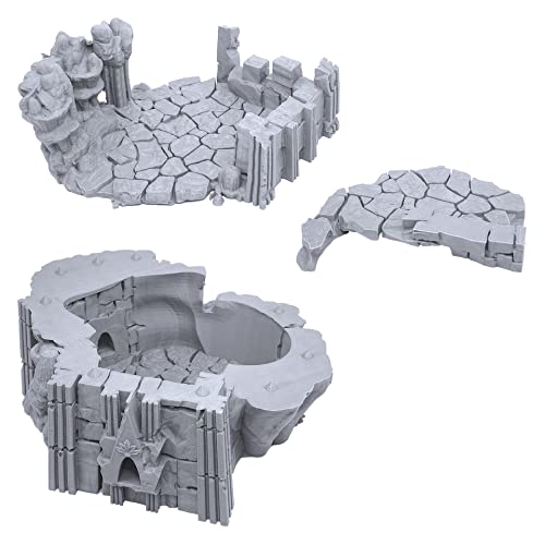 Underground Tower Ruins by GameScape3D, 3D Printed Tabletop RPG Scenery and Wargame Terrain for 28mm Miniatures