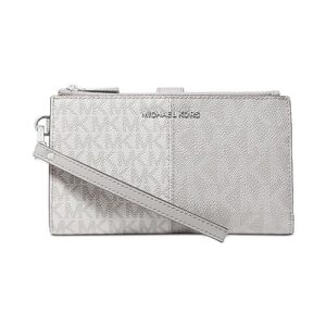 Michael Kors Jet Set Double Zip Wristlet One Size (BRT WHT MLT)