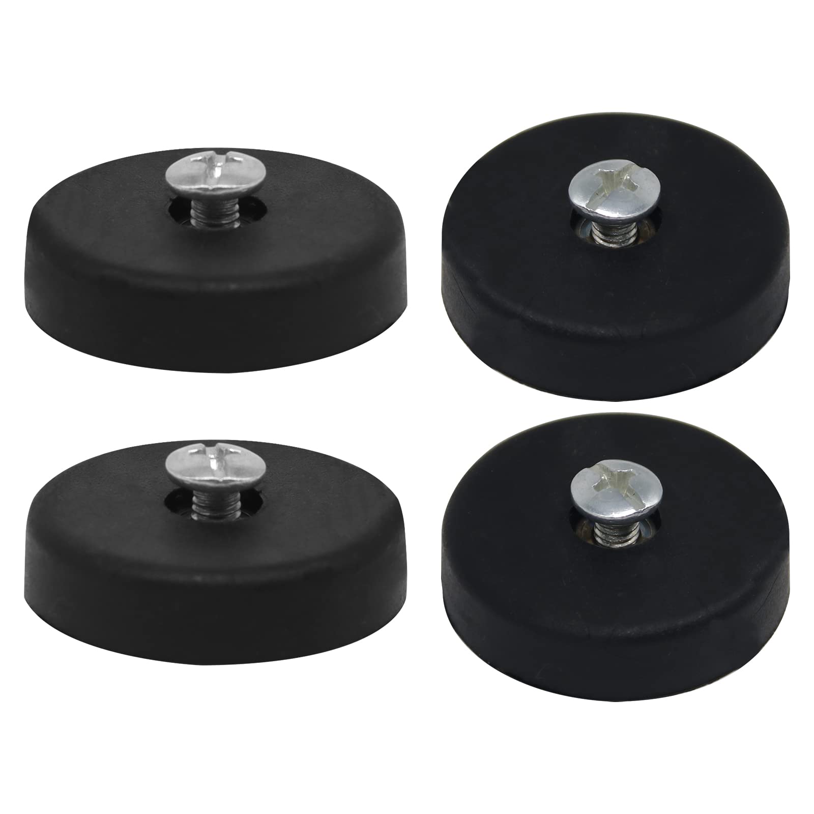 Vanshly 4PCS Black Rubber Shock Mounts,Shock mounts fits for Eames Herman Miller Shell Chair Shock Mount Replacement Parts