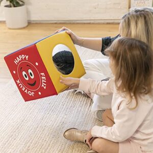 ECR4Kids SoftZone Emotion Cube with Mirror, Sensory Toy, Assorted