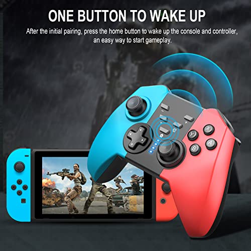 Switch Controllers,Switch Pro Controller Wireless for Switch/Switch Lite/Switch OLED/PC,Pro Controller Switch with Wake up,6-axis Gyro,Turbo,Dual Vibration,Screenshot,Wireless Switch Gaming Controller