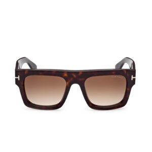 Tom Ford FAUSTO FT 0711 Dark Havana/Light Brown Shaded 53/20/145 unisex Sunglasses