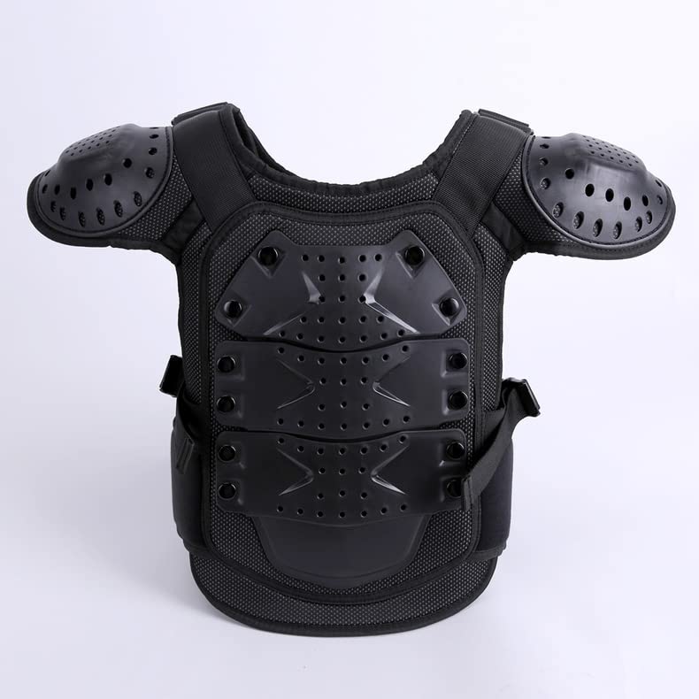 Kids Chest Armor Back Spine Chest Body Protector Motorcycle Motocross Protection Gear Guard Dirt Bike Riding Racing Vest for Child (M)