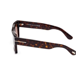 Tom Ford FAUSTO FT 0711 Dark Havana/Light Brown Shaded 53/20/145 unisex Sunglasses