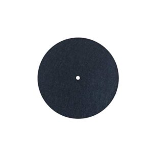 sdroceryam 7 inch turntable mat, slipmat for vinyl lp record players high-fidelity audiophile acoustic sound support, 3mm, black