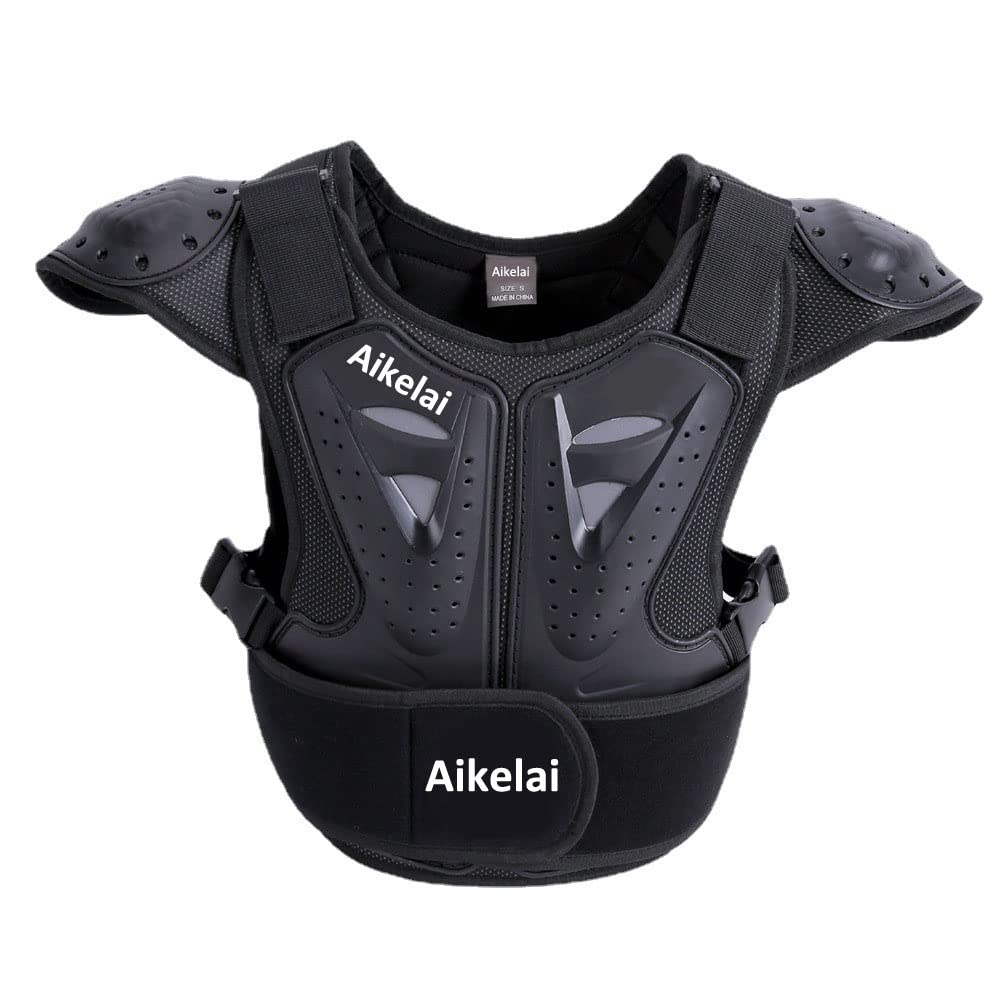 Kids Chest Armor Back Spine Chest Body Protector Motorcycle Motocross Protection Gear Guard Dirt Bike Riding Racing Vest for Child (M)