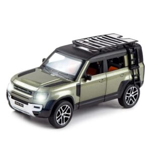 1/24 scale diecast model car toy collection for land rover defender 110, kids gift,with sound light