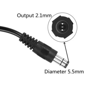 Sqrgreat 5v to 12v Step Up Cable, USB Adapter with DC Jack 5.5 x 2.1mm for Fan, Table Lamp, Piano Keyboard, Bluetooth Audio, Wireless Router, Speakers & More(4.9ft) (DC-5V-to-12V)