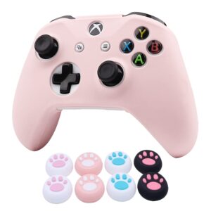 rotomoon glitter silicone controller skins for xbox one with 8 thumb grips, sweat-proof anti-slip controller cover skin protector compatible with xbox one s/x controller…