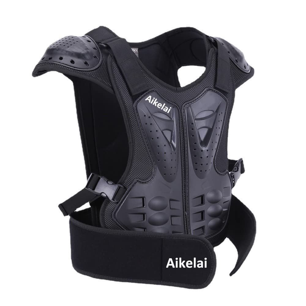 Kids Chest Armor Back Spine Chest Body Protector Motorcycle Motocross Protection Gear Guard Dirt Bike Riding Racing Vest for Child (M)