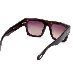 Tom Ford FAUSTO FT 0711 Dark Havana/Light Brown Shaded 53/20/145 unisex Sunglasses