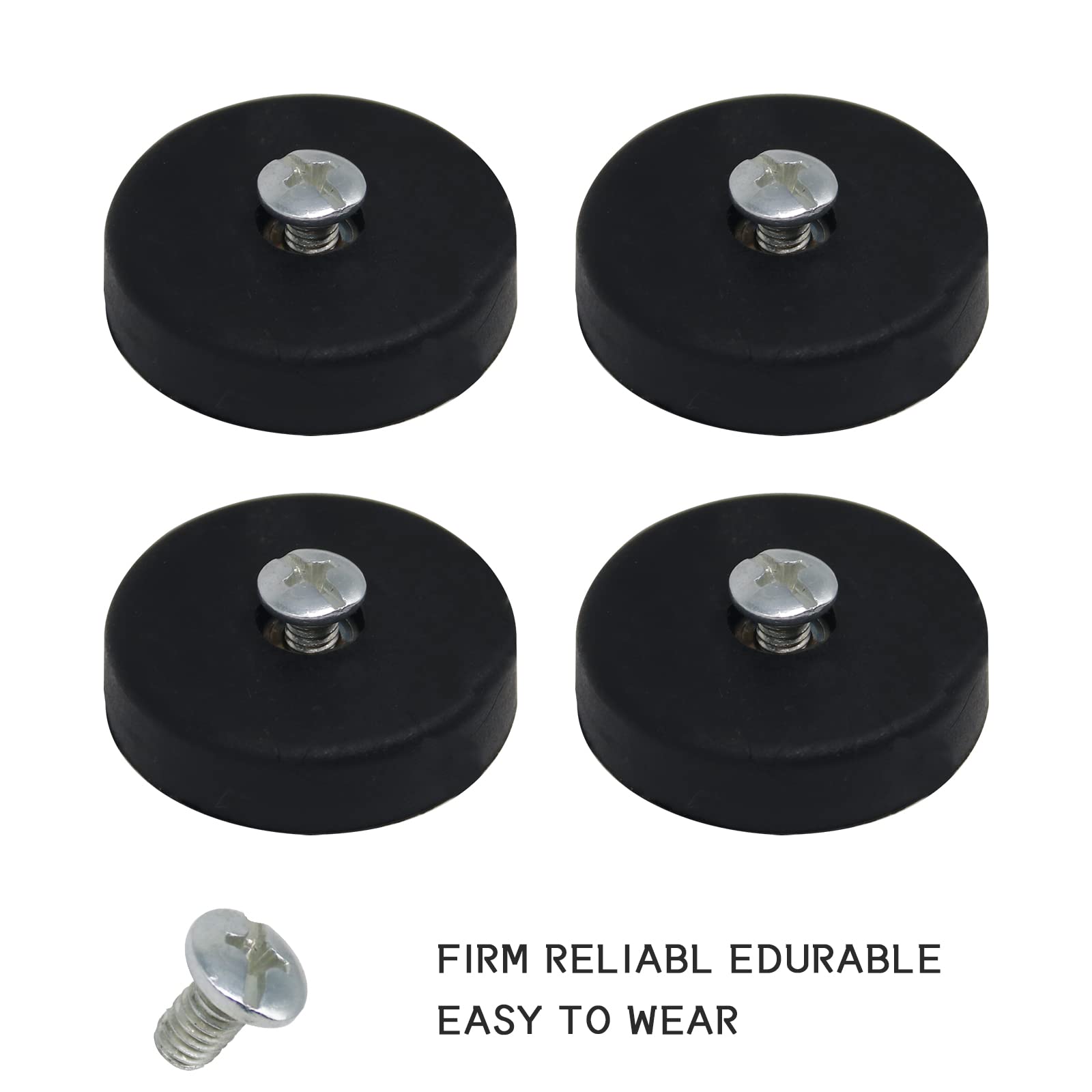 Vanshly 4PCS Black Rubber Shock Mounts,Shock mounts fits for Eames Herman Miller Shell Chair Shock Mount Replacement Parts