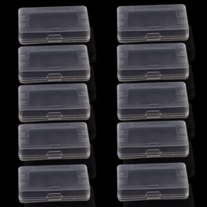 Uwayor 10Pcs Game Boy GBA Boxed Game Clear Game Card Case for Nintendo Game Boy Advance Anti Dust Cover Protable Card Box