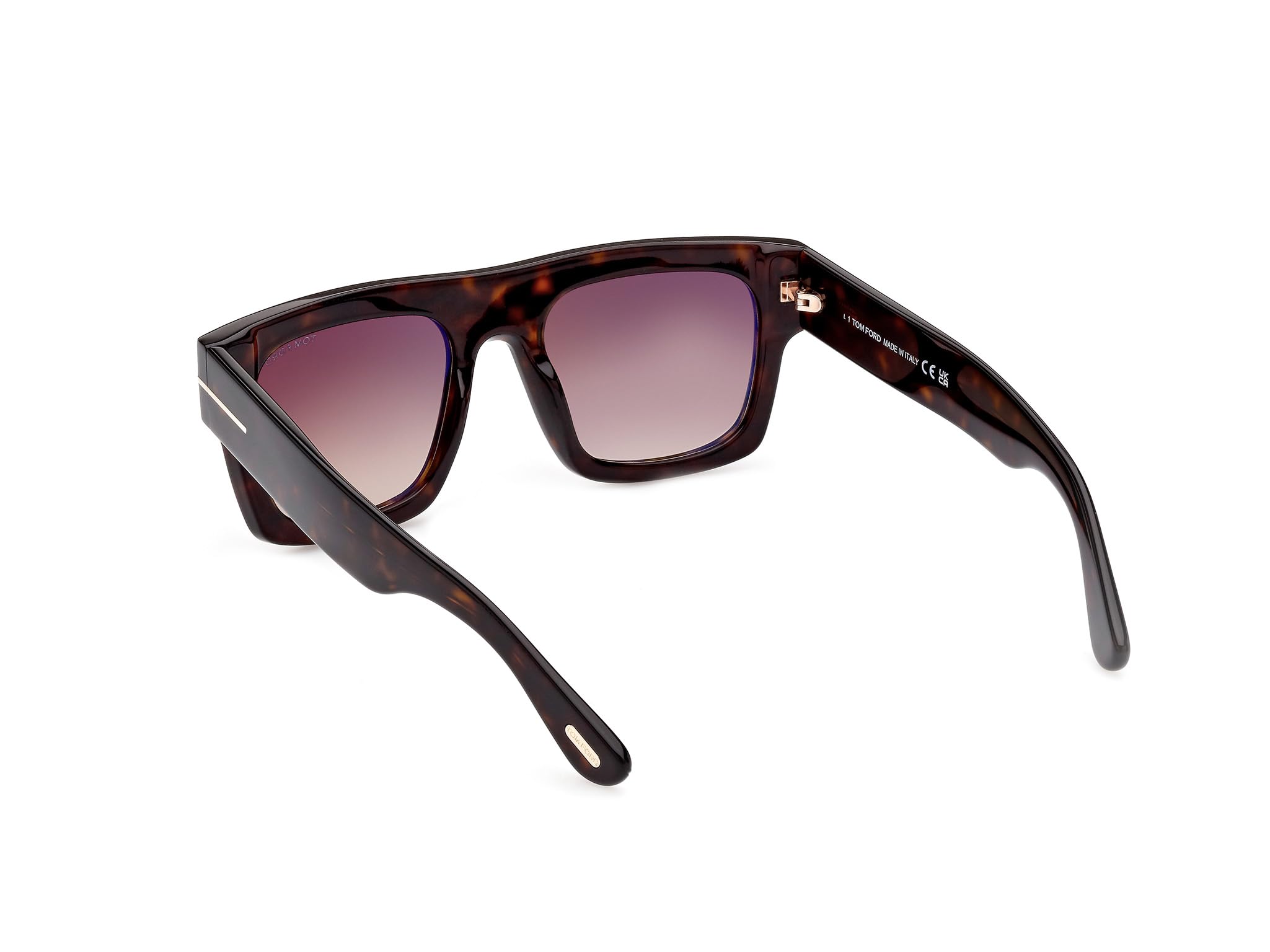 Tom Ford FAUSTO FT 0711 Dark Havana/Light Brown Shaded 53/20/145 unisex Sunglasses