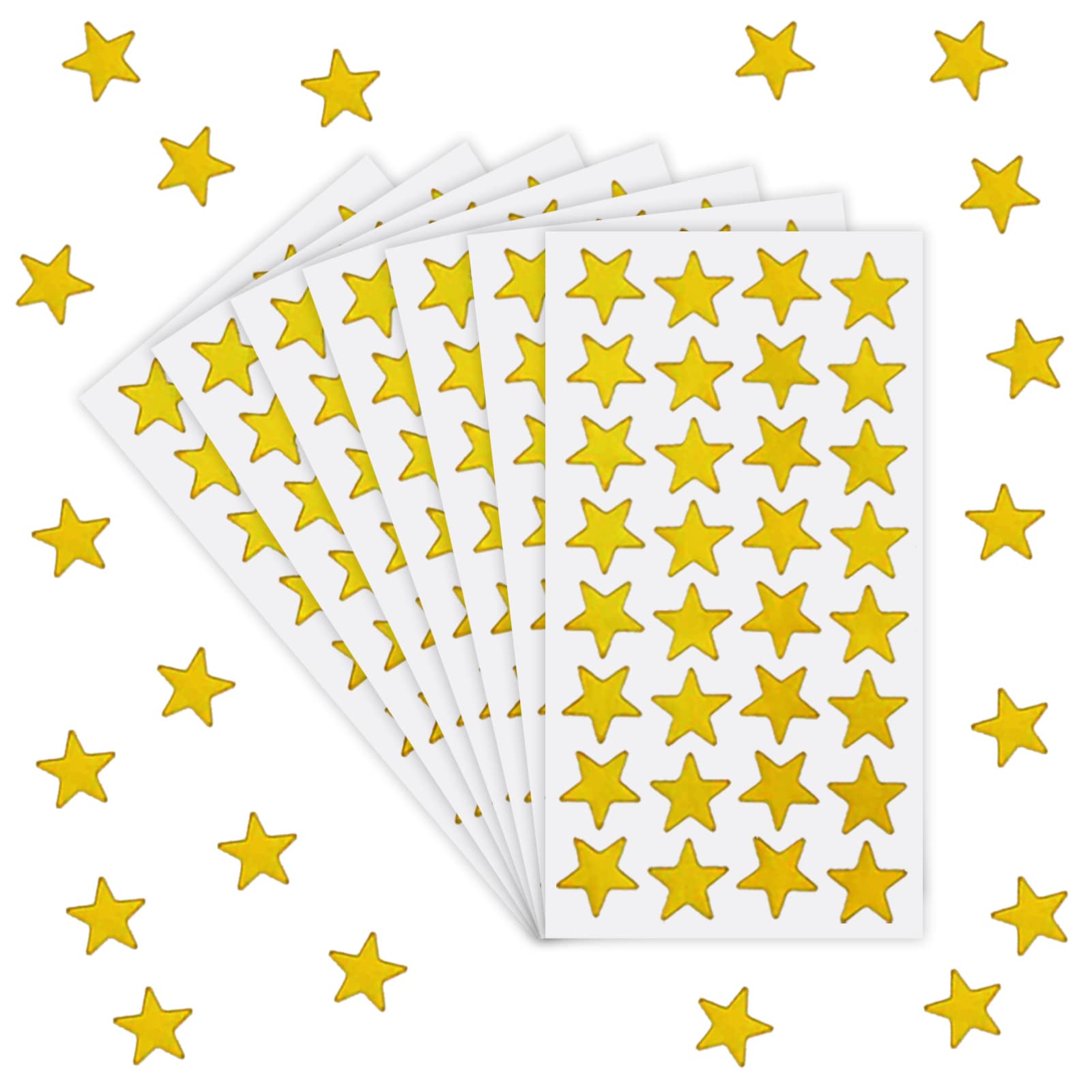 Star Stickers 1000pk. Small Stickers Gold Stickers. Foil Star Stickers 3/4” Diameter Star Stickers for kids reward, arts and crafts, homeschool supplies