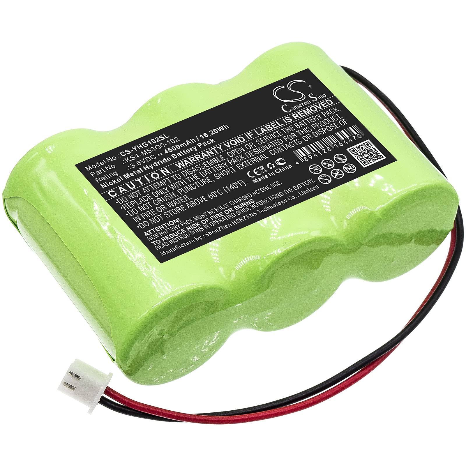 Replacement Battery for N3000CR-3YA KS4-M53G0-102 KS4-M53G0-101 KS4-M53G0-200,Compatible with Yamaha QRCX Robot Controllers RCX144 Robot Controllers RCX142 Robot Controllers QRCX Battery (4500mAh)