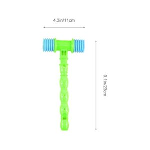 NUOBESTY 8pcs Hammer Pounding Toys, Plastic Squeaky Hammer Toy Musical Pounding Toy Beating Gavel Mallet Toys Educational Toys Random Color