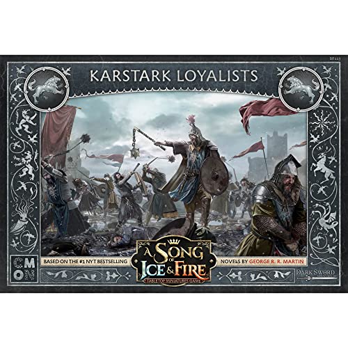 CMON A Song of Ice and Fire Tabletop Miniatures Game Karstark Loyalists Unit Box - Devoted Warriors of House Karstark! Strategy Game for Adults, Ages 14+, 2+ Players, 45-60 Minute Playtime, Made