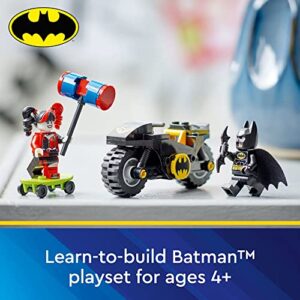 LEGO DC Batman Versus Harley Quinn 76220, Superhero Action Figure Set with Skateboard and Motorcycle Toy for Kids, Boys and Girls Aged 4 Plus