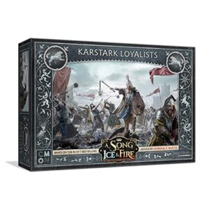 cmon a song of ice and fire tabletop miniatures game karstark loyalists unit box - devoted warriors of house karstark! strategy game for adults, ages 14+, 2+ players, 45-60 minute playtime, made