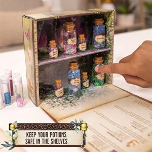 Hapinest Mix Your Own Fairy Potions Kit for Kids, Potion Making Kit Creates 9 Fairy Potions & 1 Bracelet, Fairy Magic Potion Kits for Kids, Toy Fairy Craft for Girls Age 6 7 8-12 Years Old & Up