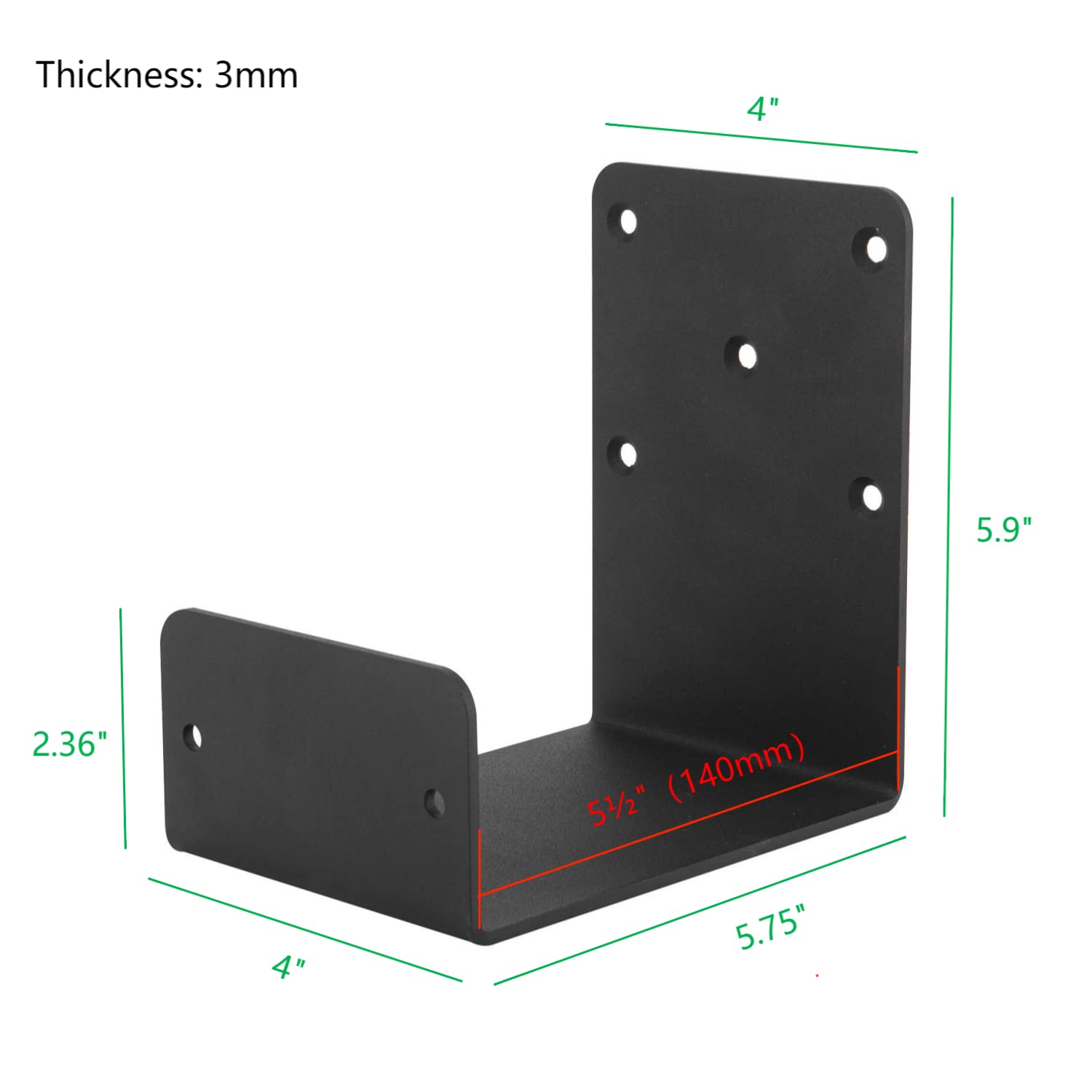 BGTLGIO Heavy Duty Mantel Brackets,Fireplace Shelf Brackets,U-Shaped Beam-Style Mantel Support(2 Packs).