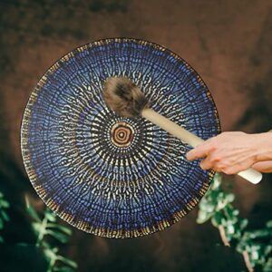 Shaman Drum, Vegan Shaman Sound Healing Tool, Symbol of the Siberian Drum Spirit Music Shamanic Drum