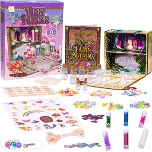 Hapinest Mix Your Own Fairy Potions Kit for Kids, Potion Making Kit Creates 9 Fairy Potions & 1 Bracelet, Fairy Magic Potion Kits for Kids, Toy Fairy Craft for Girls Age 6 7 8-12 Years Old & Up