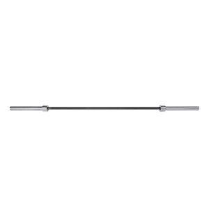 Cap Barbell THE BEAST Olympic Bar | For Weightlifting and Power Lifting, THE BEAST - Black/Chrome, No Center Knurl, 7' Olympic, (OBIS-86B) New Version