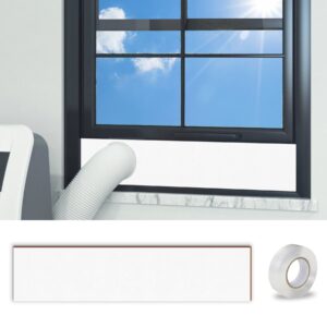 daisypower portable air conditioner window vent kit suround insulation panel,portable ac window seal plate insulated foam panel for 5.9& 5 inch exhaust hose,drafts stop,up to 60 inch