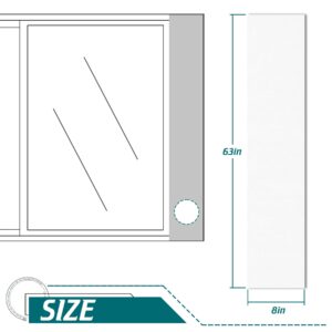 Daisypower Portable Air Conditioner Window Vent kit Suround Insulation Panel,Portable AC Window Seal Plate Insulated Foam Panel for 5.9& 5 Inch Exhaust Hose,Drafts Stop,up to 60 inch