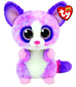 ty toys beanie boo pink bush baby becca - 15 cm, purple (2009296)