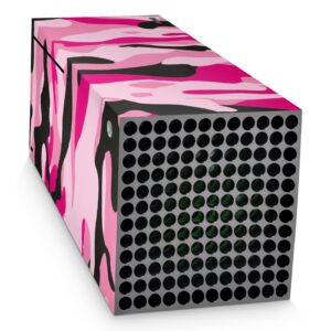 GNG Pink Camo Skins Compatible with Xbox Series X Console Decal Vinal Sticker + 2 Controller Set