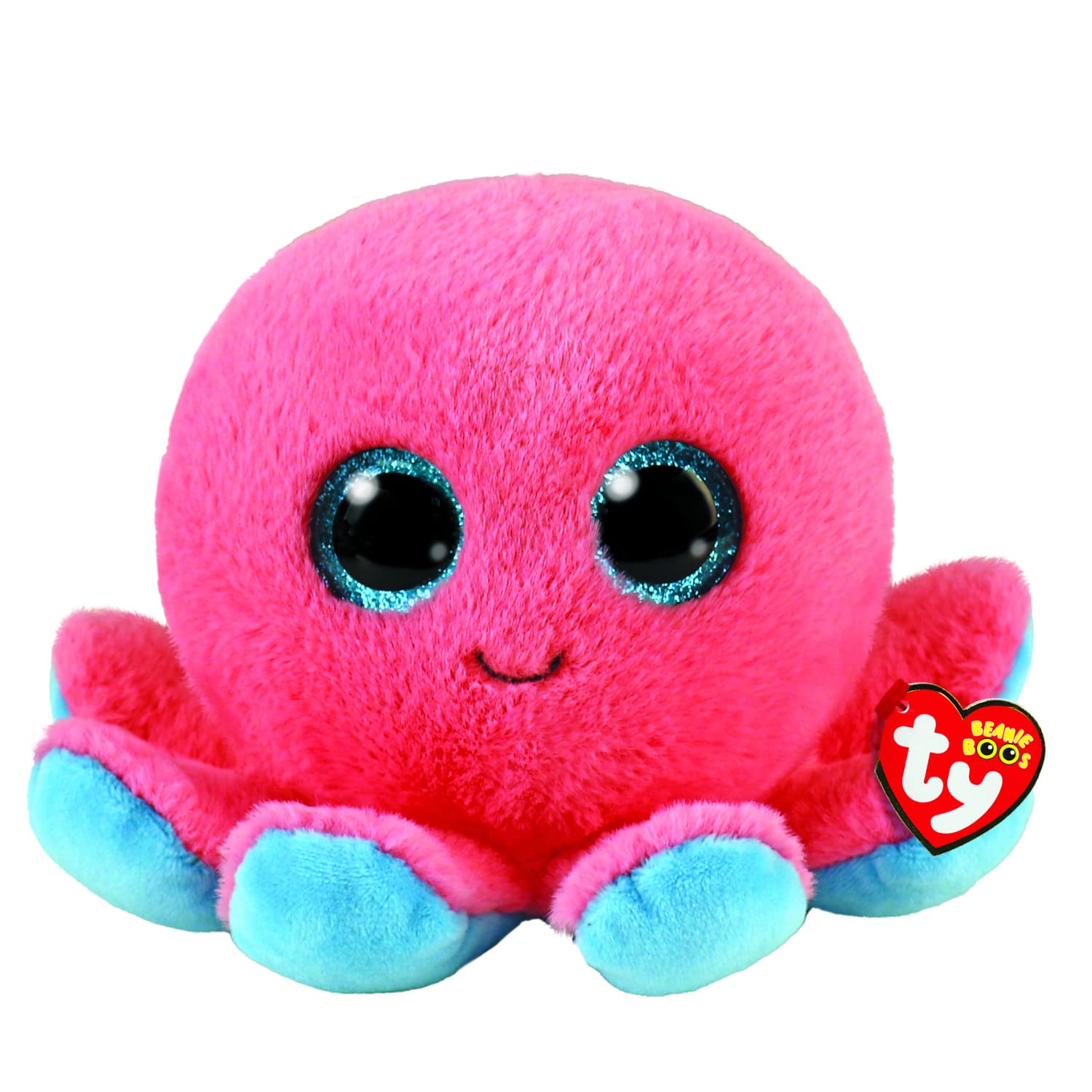 TY Beanie Boo Sheldon - Coral Colored Octopus - 6"