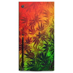 GNG Weed Skins Compatible with Xbox Series X Console Decal Vinal Sticker + 2 Controller Set