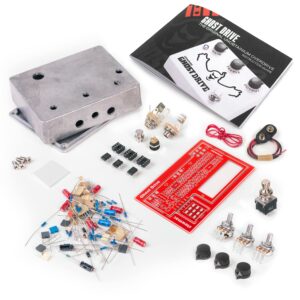 StewMac Ghost Drive Overdrive Pedal DIY Build Your Own Kit, With Bare Enclosure, Based on Klon Centaur (12254)