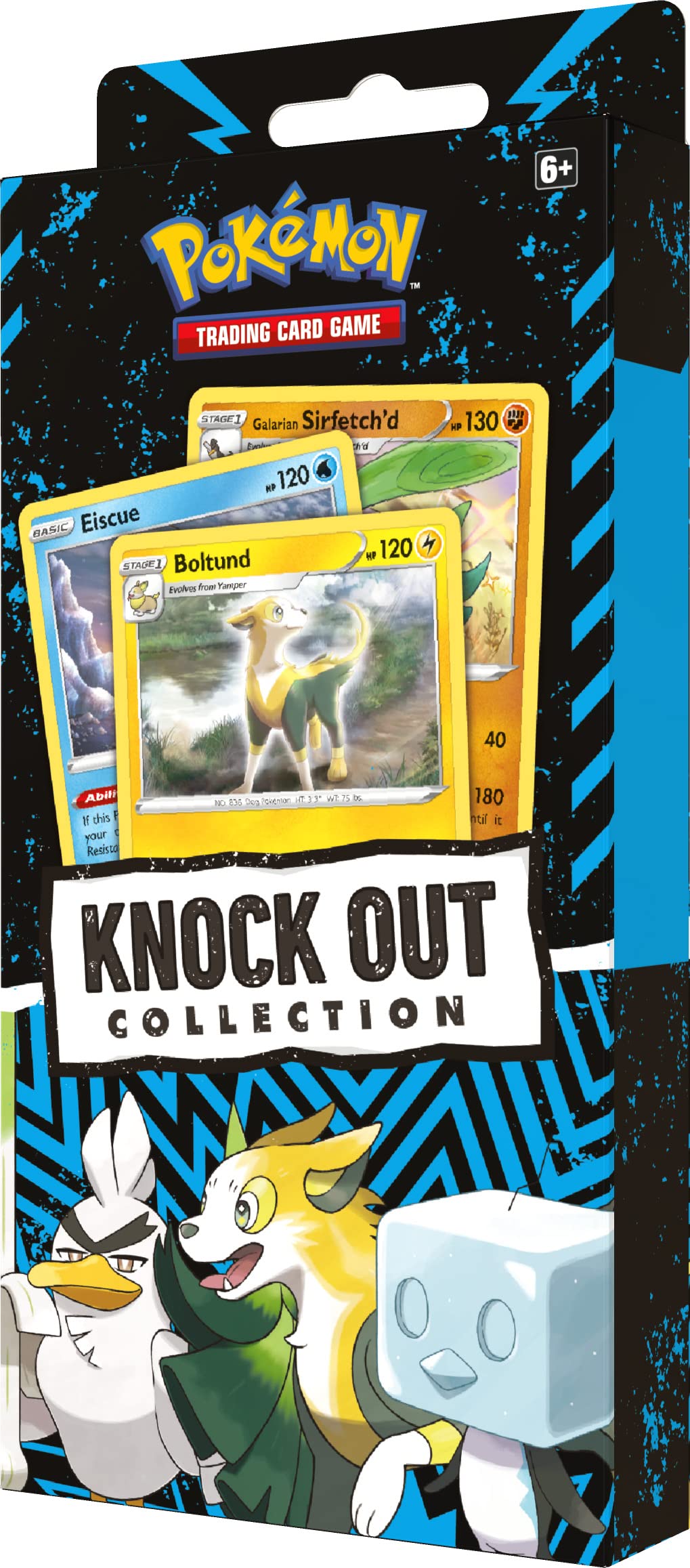 Pokémon TCG: Knockout Collection (Boltund, Eiscue & Galarian Sirfetch'd and 2 Booster Packs)