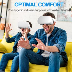 SUPERUS Facial Interface & Face Cover Pad for Oculus Quest 2, Sweat-Proof PU Foam Cushion - VR Accessories for Meta Quest 2, Compatible with Oculus Quest 2 Original Spacer