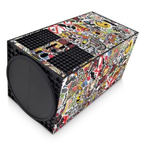 GNG Sticker Bomb Skins Compatible with Xbox Series X Console Decal Vinal Sticker + 2 Controller Set